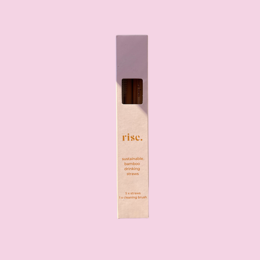 Rise Bamboo Straws • Pink